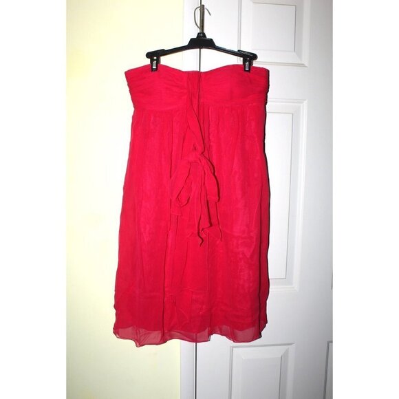 New OC by Oleg Cassini Cocktail 100% Silk Pink Mini dress Open Back Size 8 Zip - Picture 6 of 11